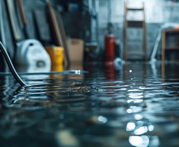 a water in a basement