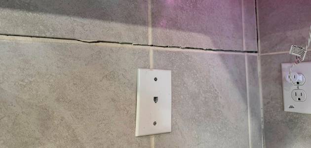 a close-up of a wall outlet