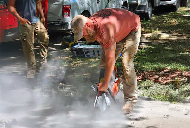 concrete leveling process